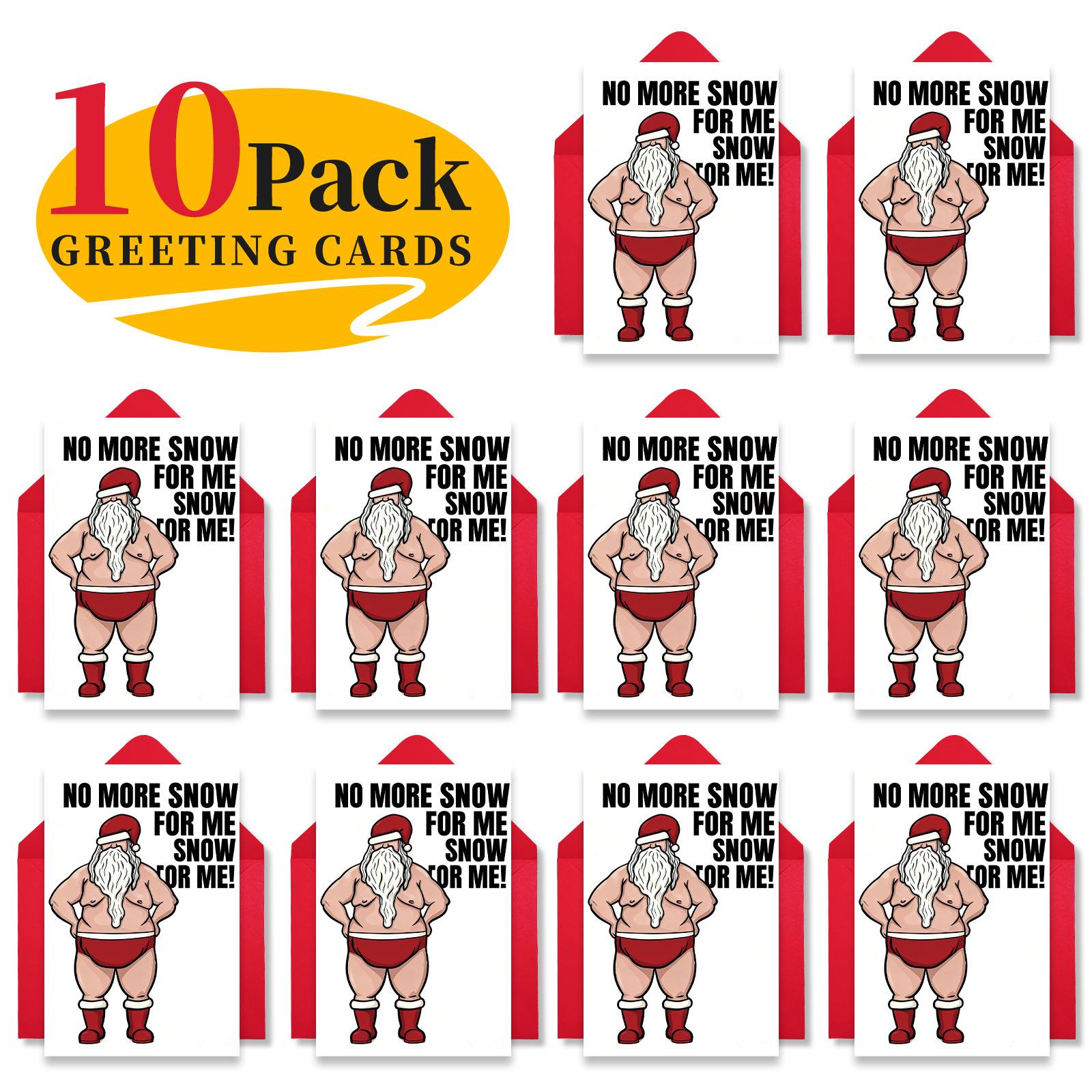 Christmas Card Envelope Set Funny Humorous Santa Claus Holiday Party Greetings Wish Card T020400622
Christmas Card Envelope Set Funny Humorous Santa Claus Holiday Party Greetings Wish Card T020400622