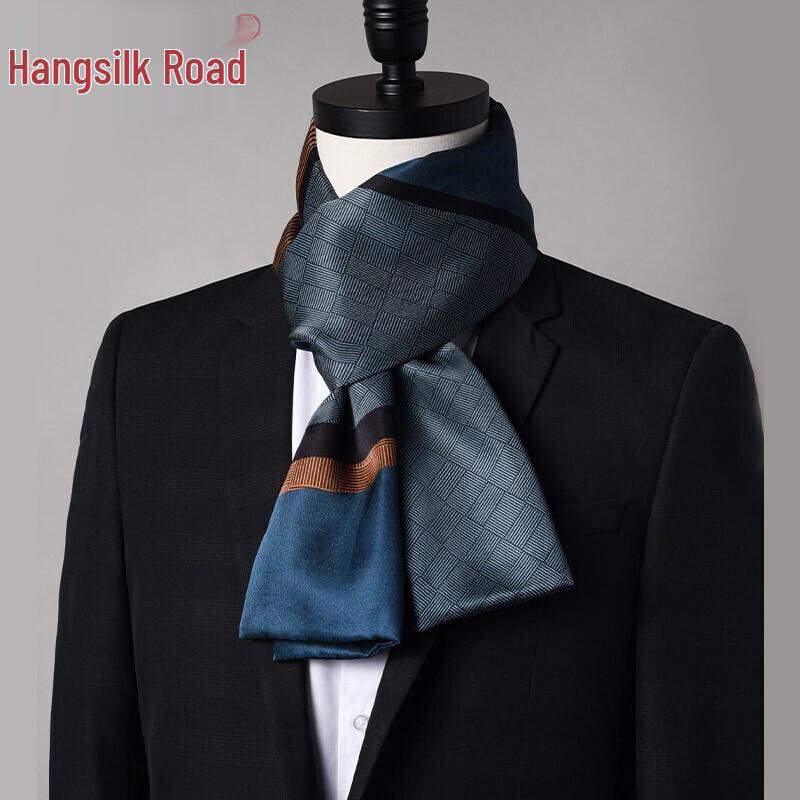 Мужской двухслойный шелковый атласный шарф Hangsilu
Мужской двухслойный шелковый атласный шарф Hangsilu