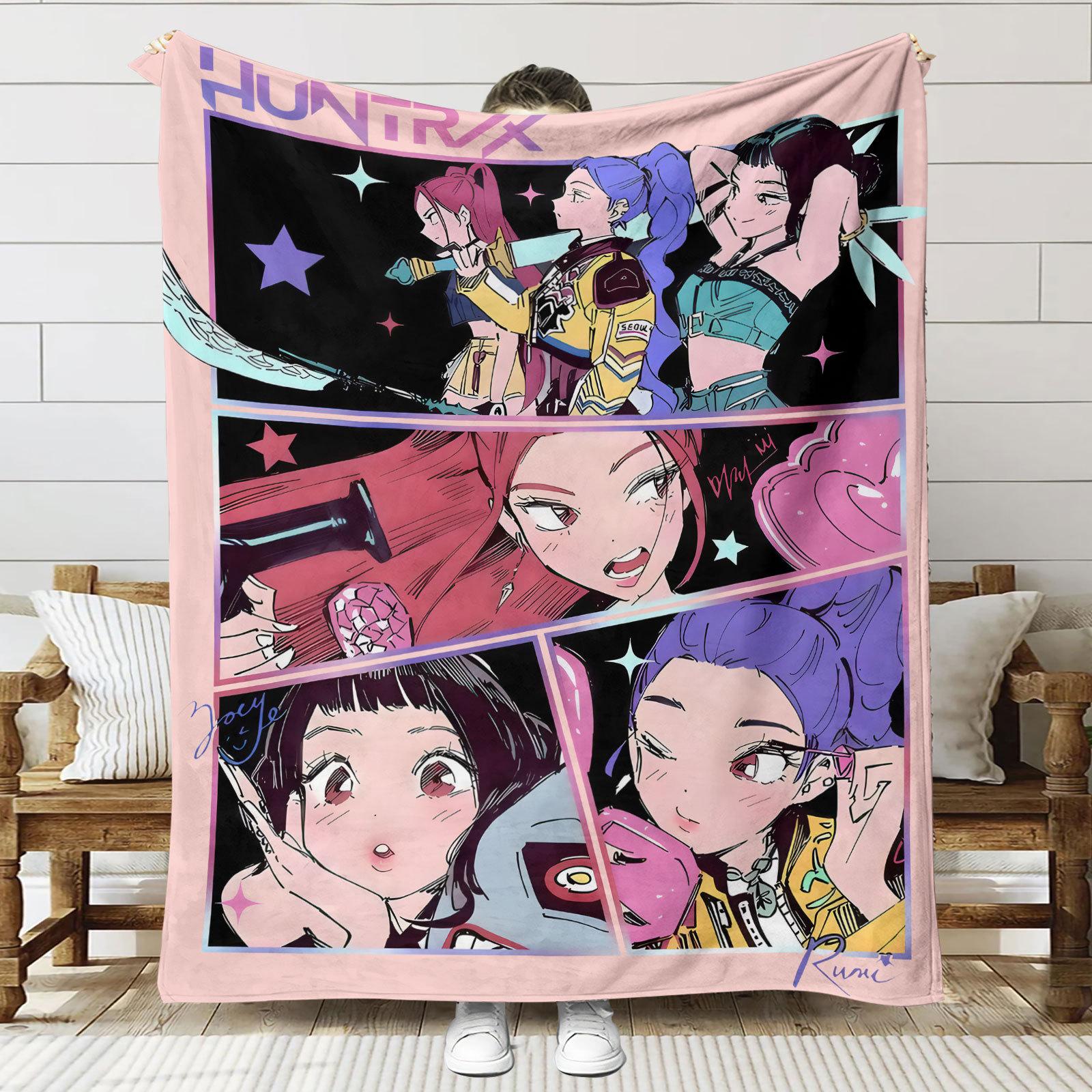 Flannel Blanket kpop Demon Hunters Huntrix Blanket Saja Boy Quality Warm Throw Blanket Winter Kids Couch Bed Fluffy Bedspread 30x40in
Flannel Blanket kpop Demon Hunters Huntrix Blanket Saja Boy Quality Warm Throw Blanket Winter Kids Couch Bed Fluffy Bedspread 30x40in
