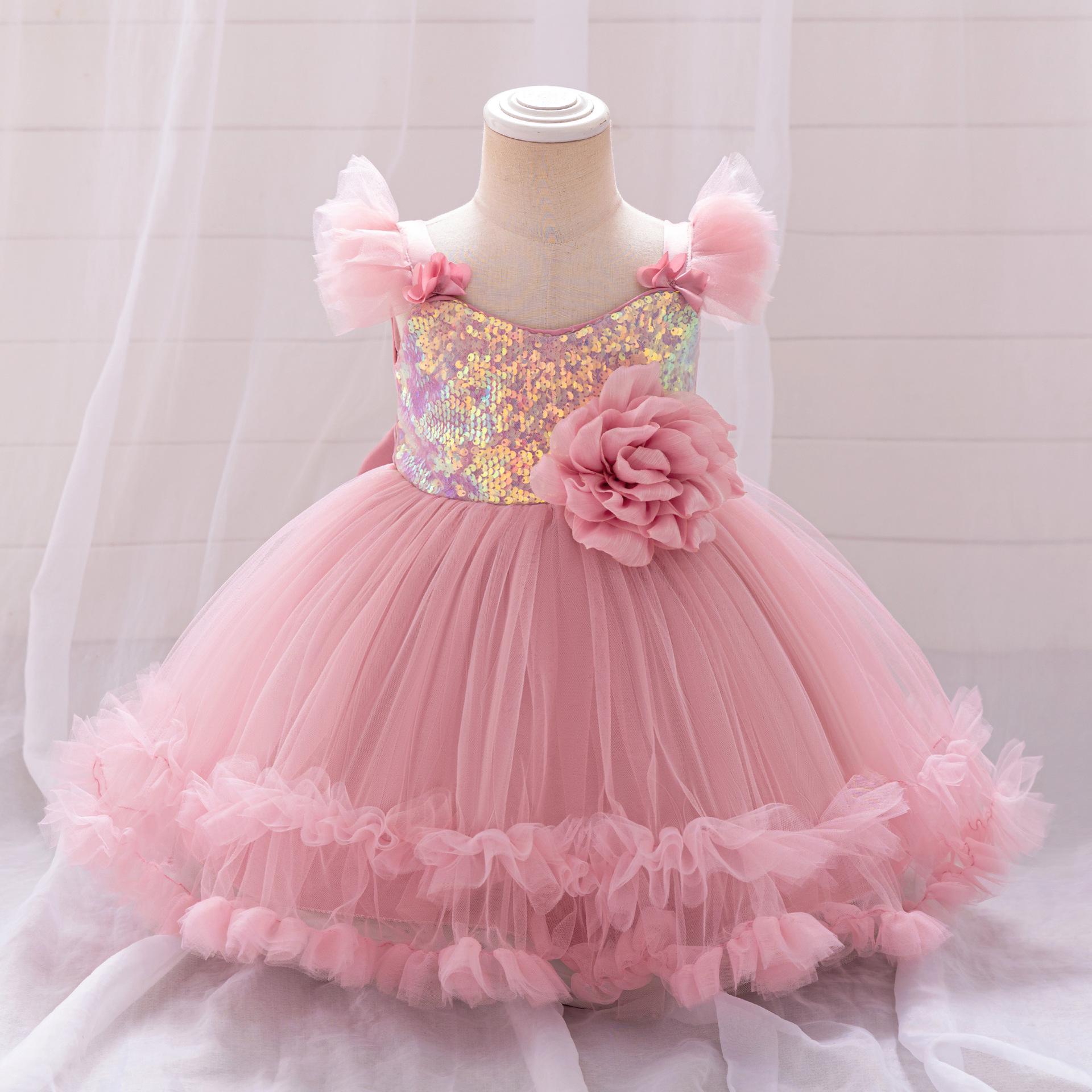 Sequined Princess Dress with Flutter Sleeves for Toddlers - Festive Puffy Tulle Skirt 110cm рожевий
Sequined Princess Dress with Flutter Sleeves for Toddlers - Festive Puffy Tulle Skirt 110cm рожевий