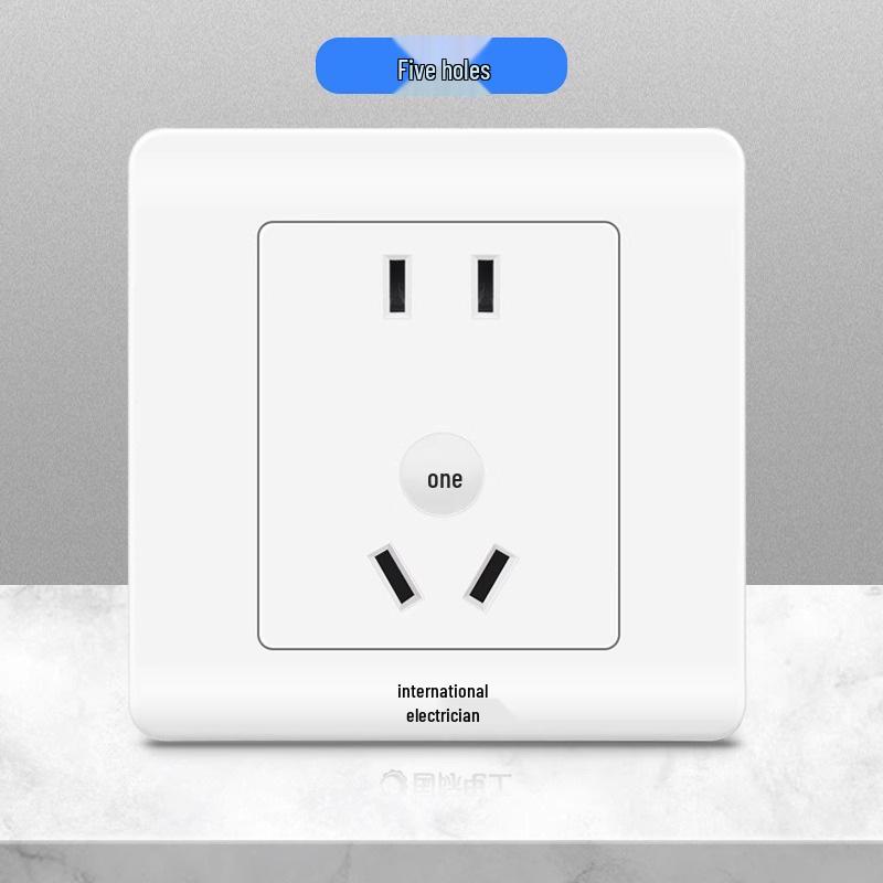 International 86 Type Electrical Wall Socket Panel with Two/Three/Five/Seven-Hole Options
International 86 Type Electrical Wall Socket Panel with Two/Three/Five/Seven-Hole Options