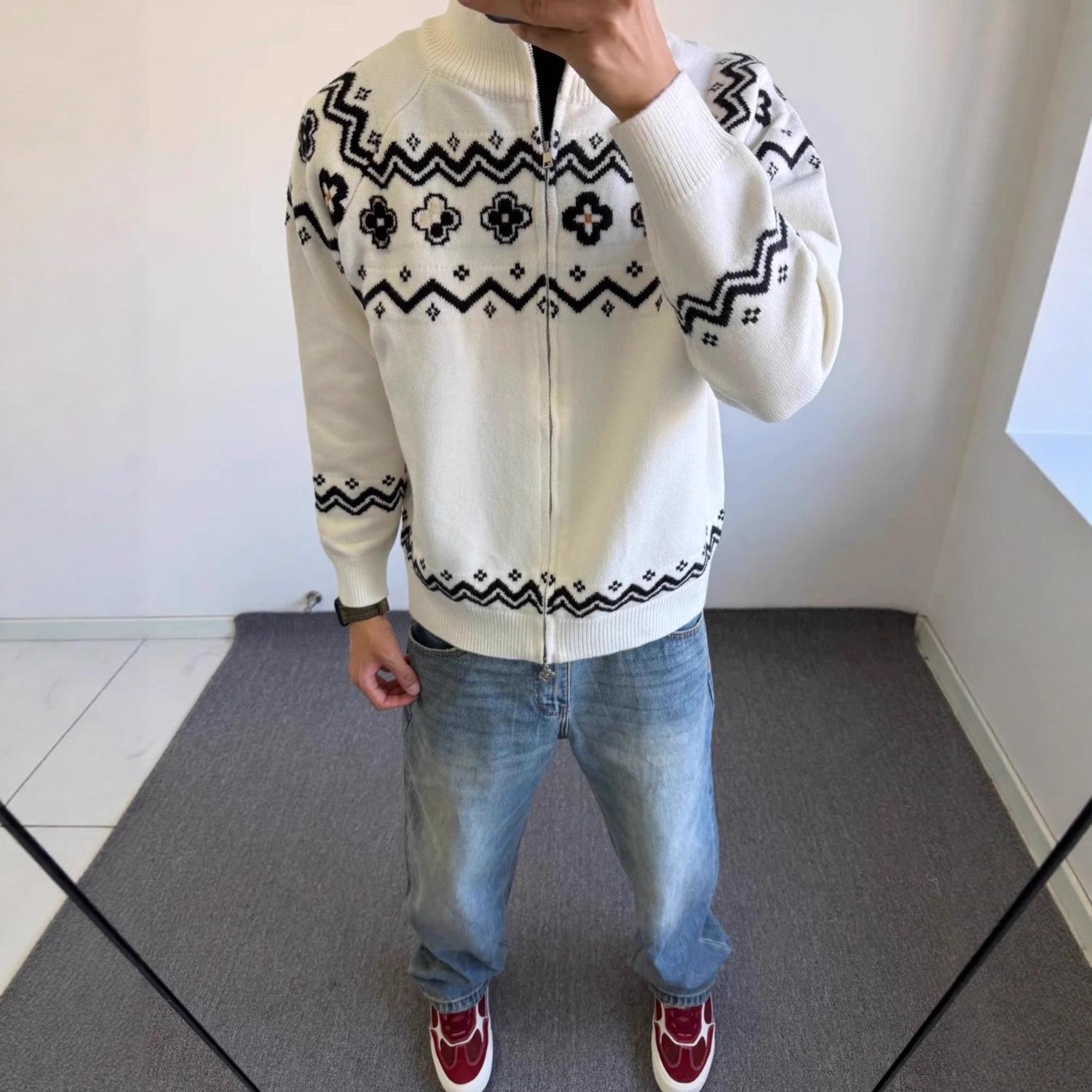 Unisex Retro Fair Isle Knit Sweater - Loose Casual Pullover for Autumn & Winter Medium білий
Unisex Retro Fair Isle Knit Sweater - Loose Casual Pullover for Autumn & Winter Medium білий