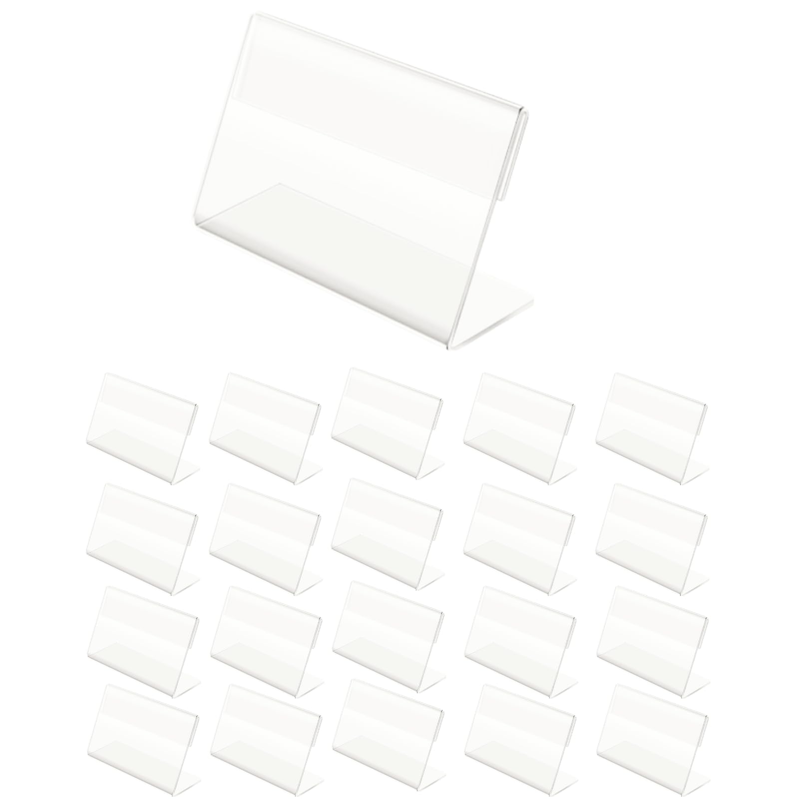 HaOhana Card Stands, Pop Stands, Card Holders, Price Cards, L-Shaped, Set of 20, 6cm x 4cm, Price Tag Display Stands, Acrylic
HaOhana Card Stands, Pop Stands, Card Holders, Price Cards, L-Shaped, Set of 20, 6cm x 4cm, Price Tag Display Stands, Acrylic