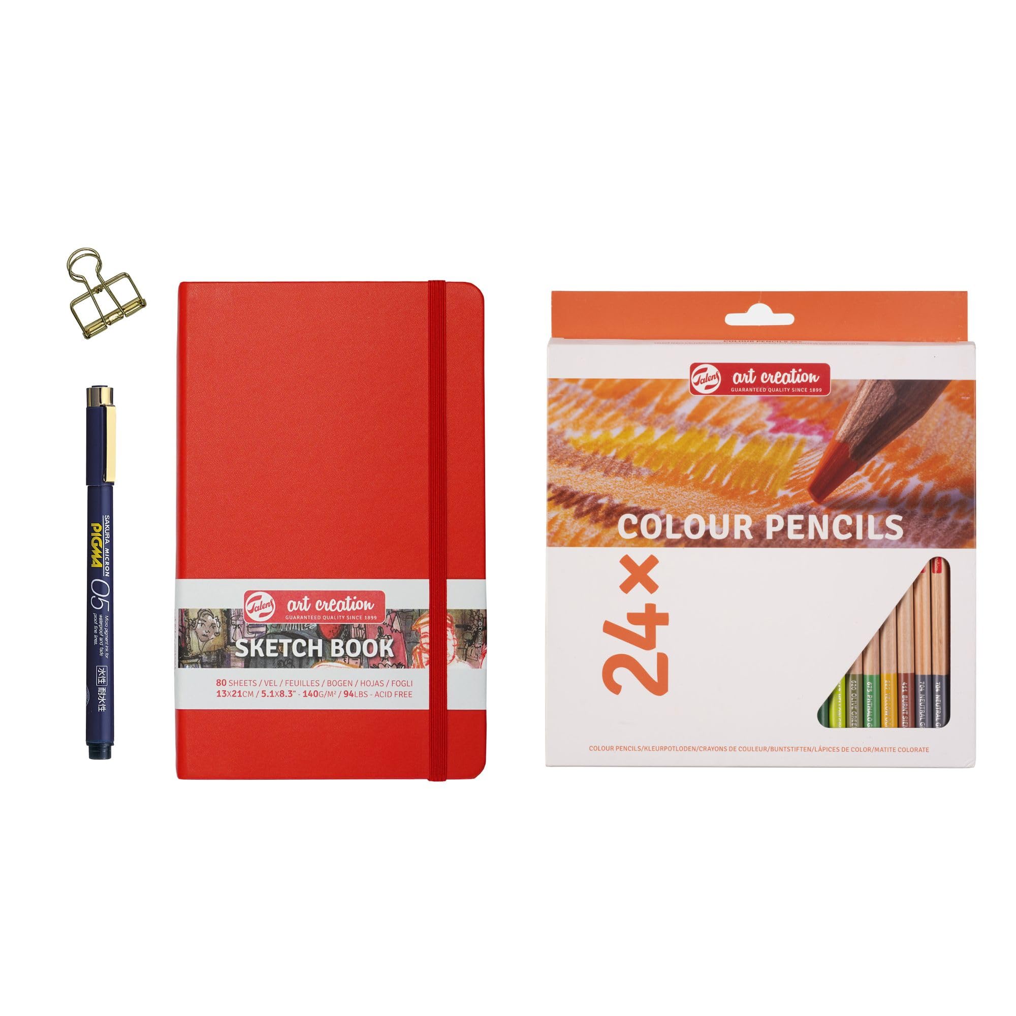Talens Japan Art Creation Sketch Set, Sketchbook, Drawing Notebook, 13 x 21 cm, Red, with 24 Colored Pencils, TAC-202M-CP24, 485693
Talens Japan Art Creation Sketch Set, Sketchbook, Drawing Notebook, 13 x 21 cm, Red, with 24 Colored Pencils, TAC-202M-CP24, 485693
