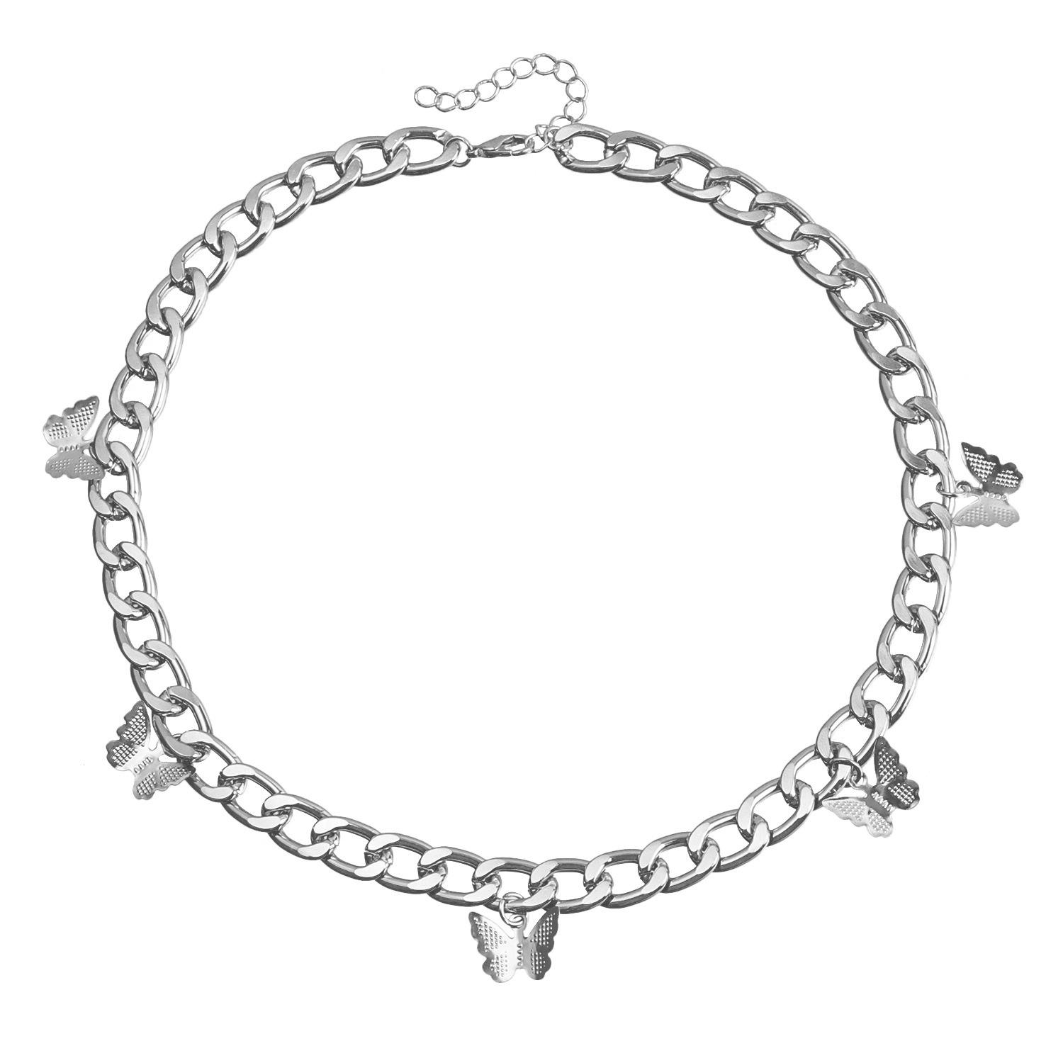 Аксессуары, Темпераментная алюминиевая цепочка, короткое колье с бабочкой, трендовый чокер
Аксессуары, Темпераментная алюминиевая цепочка, короткое колье с бабочкой, трендовый чокер