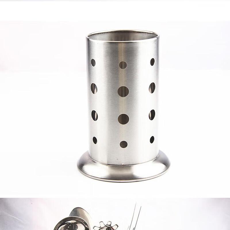 LONSAN Stainless Steel Chopstick Holder with Drain Rack Dia 8.8cm H 16cm
LONSAN Stainless Steel Chopstick Holder with Drain Rack Dia 8.8cm H 16cm