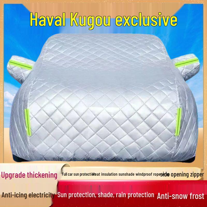 Kugou Car Cover: Sun Protection, Rainproof, Dustproof, Heat Insulation, Thick Cloth for Haval - Frost & Snow Protection. Thickened, Cotton-Padded, Hailproof, All-Season
Kugou Car Cover: Sun Protection, Rainproof, Dustproof, Heat Insulation, Thick Cloth for Haval - Frost & Snow Protection. Thickened, Cotton-Padded, Hailproof, All-Season