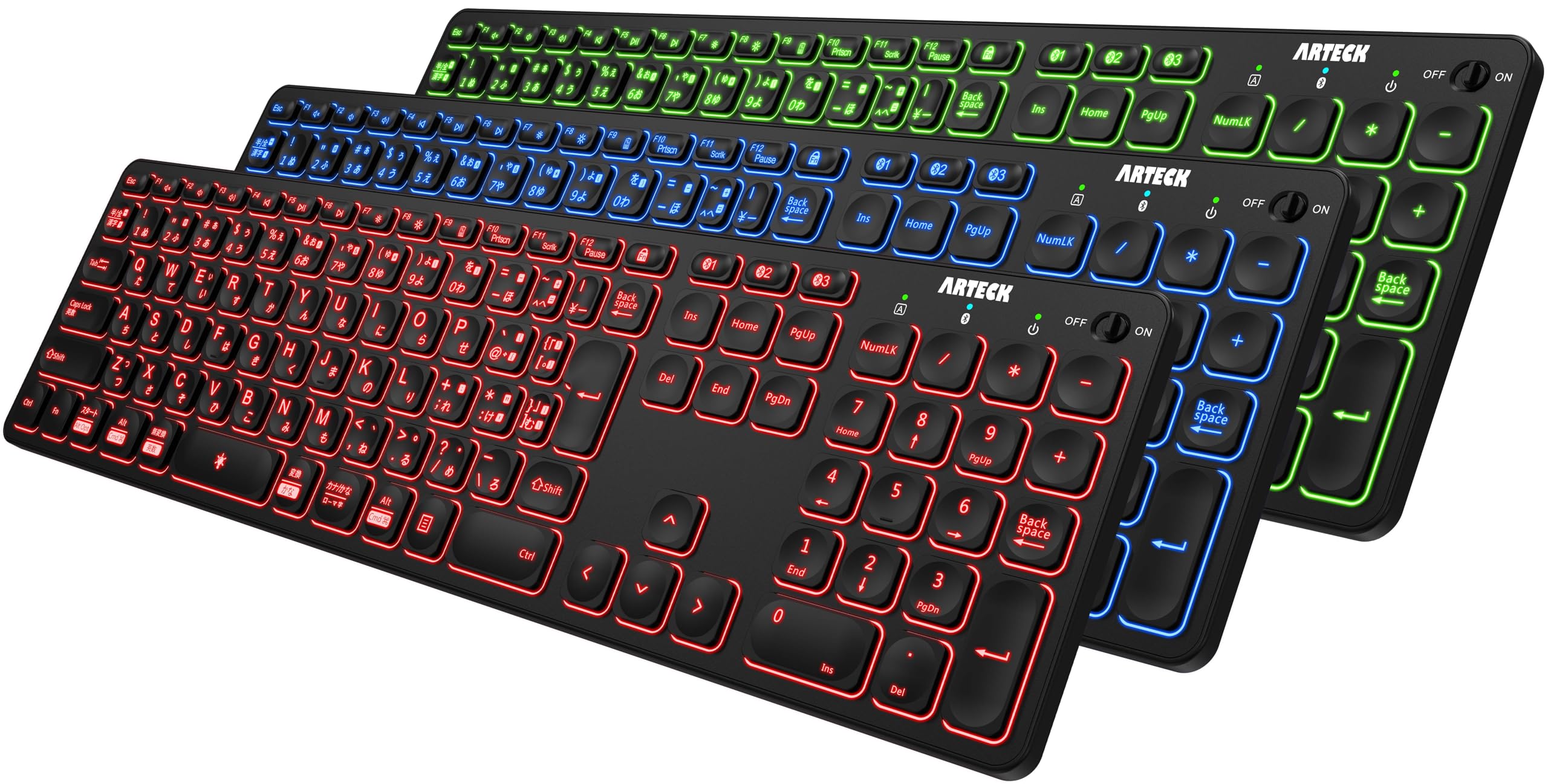 Arteck Adjustable Wireless Bluetooth Keyboard Compatible with iPad and Smartphones 7-Color Backlit, Brightness, Multi-Device Full-Size Windows, iOS,
Arteck Adjustable Wireless Bluetooth Keyboard Compatible with iPad and Smartphones 7-Color Backlit, Brightness, Multi-Device Full-Size Windows, iOS,