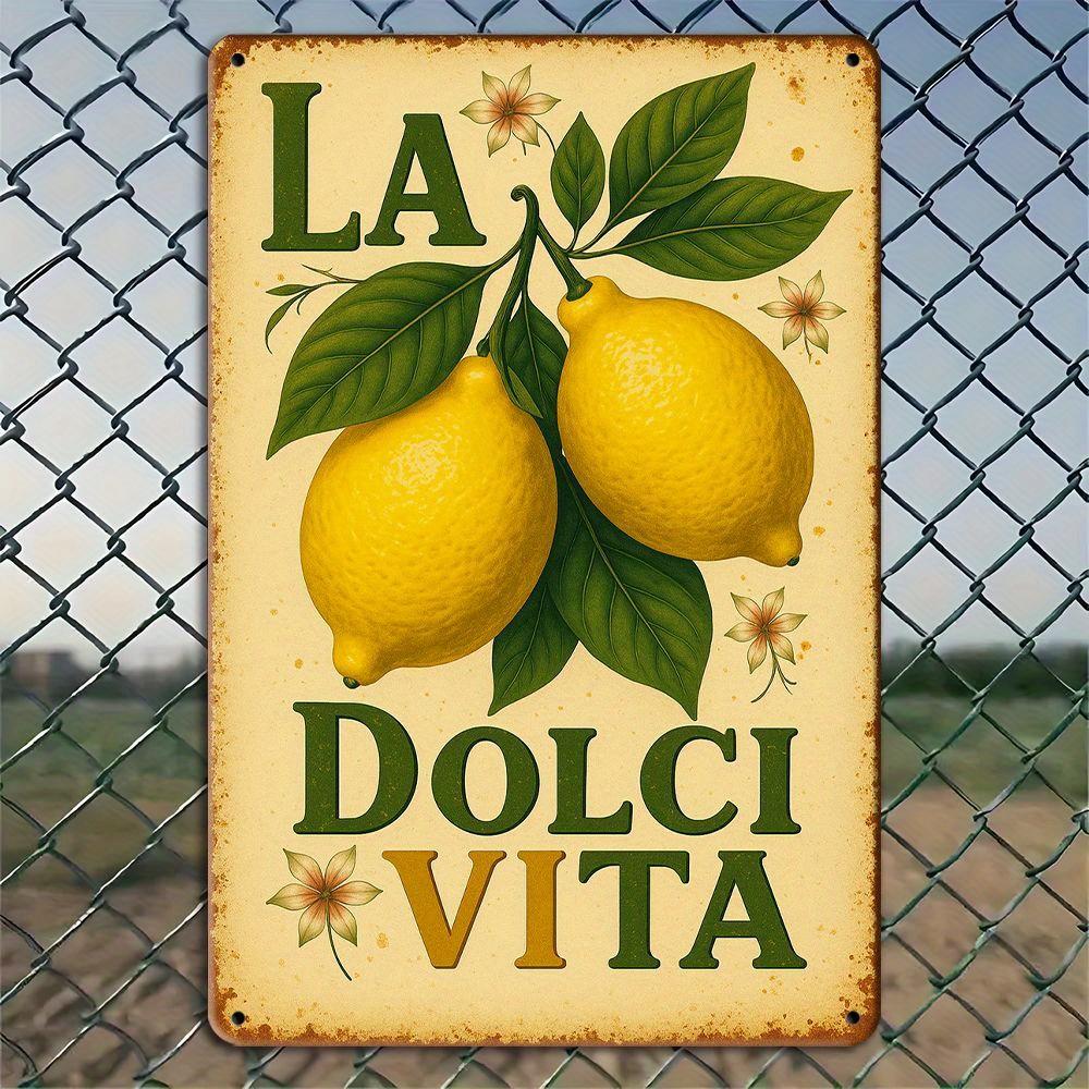 Amalfi Lemon & Flower Metal Art - 19.81x29.97cm Vintage Italian Tin Sign for Rustic Interiors чистий
Amalfi Lemon & Flower Metal Art - 19.81x29.97cm Vintage Italian Tin Sign for Rustic Interiors чистий