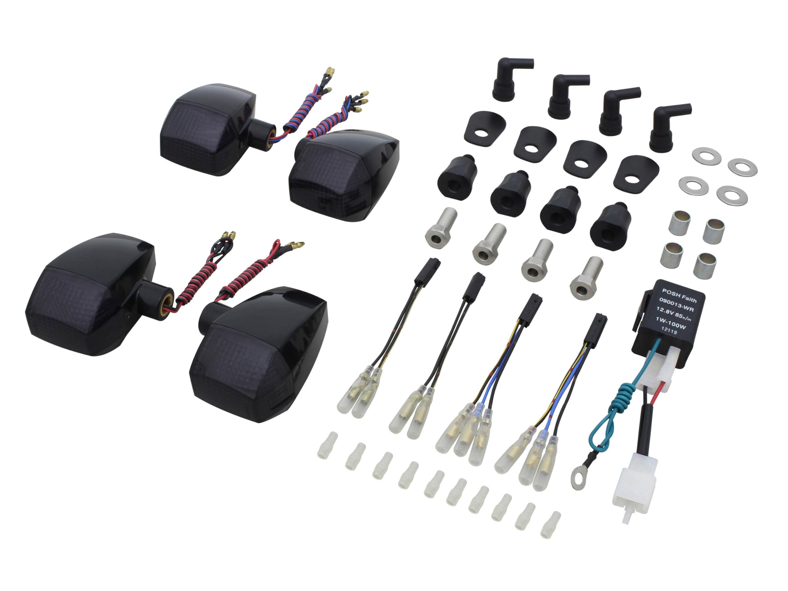 POSH FAITH Motorcycle Accessories Motorcycle LED Turn Signals ZRX1200R Black Lens ZR Standard Lens Type ( 04- 08) Body/Smoke 071663-06
POSH FAITH Motorcycle Accessories Motorcycle LED Turn Signals ZRX1200R Black Lens ZR Standard Lens Type ( 04- 08) Body/Smoke 071663-06