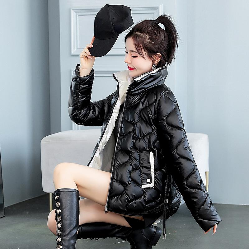 DIMANAF 2023 зимнее пальто больших размеров, ватное женское пальто на пуговицах и карманах, осенняя базовая женская свободная розовая куртка