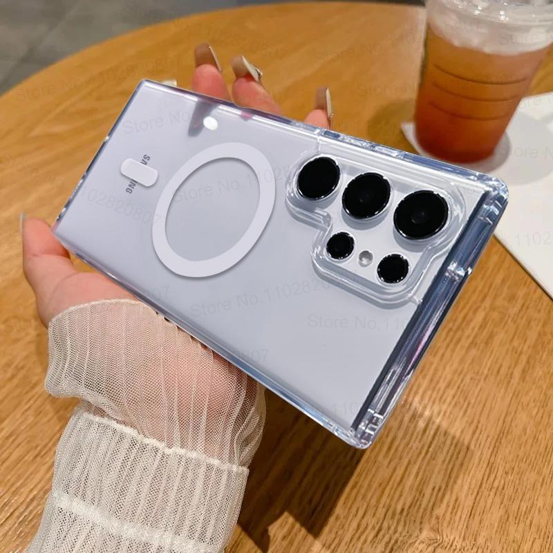 Улучшенный роскошный магнитный прозрачный чехол Magsafe для Samsung Galaxy S24 S23 S22 Ultra Transparent Cases Phone Cover Accessories For Samsung S22
Улучшенный роскошный магнитный прозрачный чехол Magsafe для Samsung Galaxy S24 S23 S22 Ultra Transparent Cases Phone Cover Accessories For Samsung S22