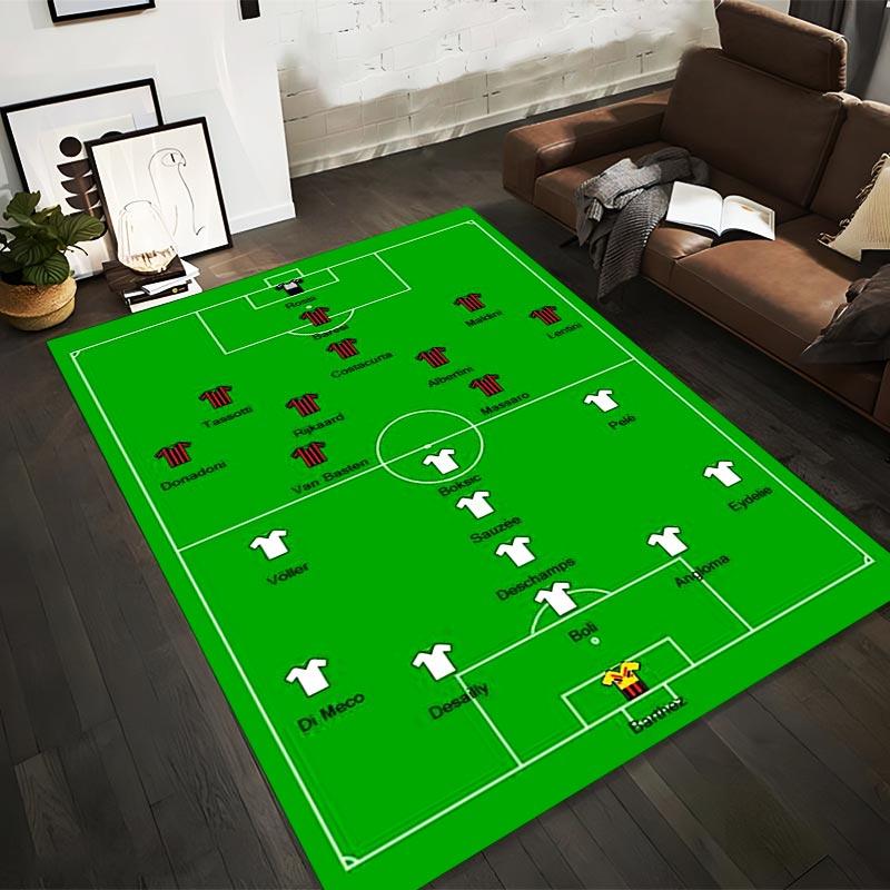 Soccer Field Carpet with Player Formation Design in Green Suitable for use as an anti-slip for living room bedroom sofas 40x60cm( 15x23in )
Soccer Field Carpet with Player Formation Design in Green Suitable for use as an anti-slip for living room bedroom sofas 40x60cm( 15x23in )