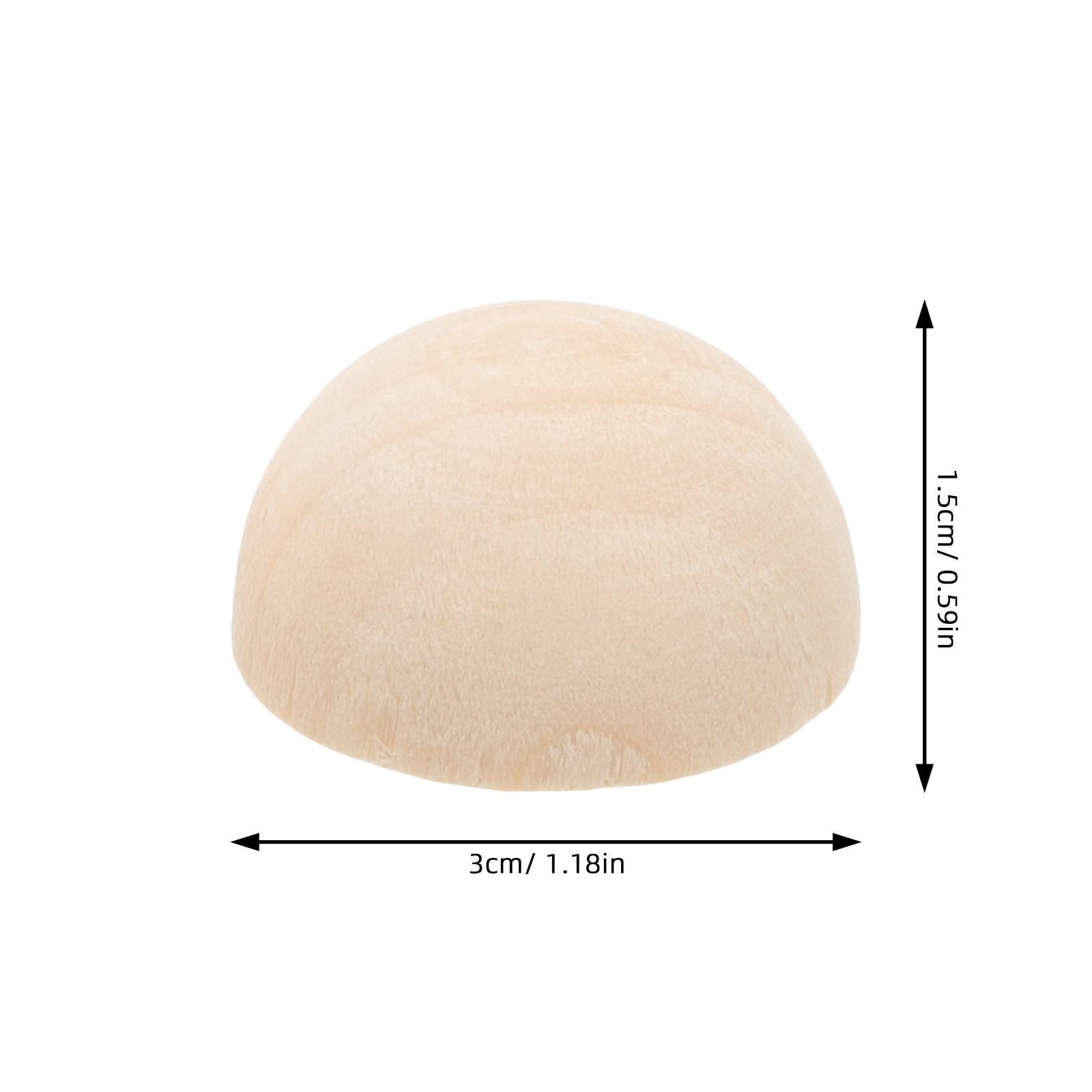 30Pcs Half Wooden Balls Unfinished Mini Hemispheres DIY Craft Projects Art Supplies Smooth Solid Half Craft Balls
30Pcs Half Wooden Balls Unfinished Mini Hemispheres DIY Craft Projects Art Supplies Smooth Solid Half Craft Balls