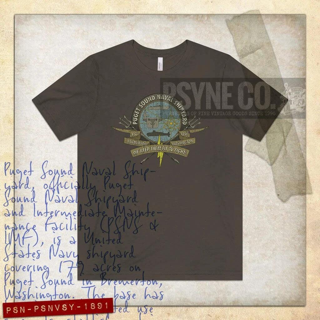 Puget Sound Naval Shipyard 1891 Vintage Men s T shirt 4XL
Puget Sound Naval Shipyard 1891 Vintage Men s T shirt 4XL