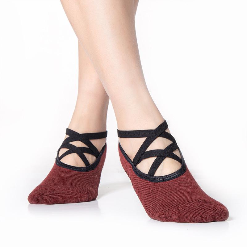 Double Thin Straps Cross Thickened Terry Yoga Socks Women S Non-Slip Sports Invisible Boat Socks Trampoline Pilates One Size темно-красного
Double Thin Straps Cross Thickened Terry Yoga Socks Women S Non-Slip Sports Invisible Boat Socks Trampoline Pilates One Size темно-красного
