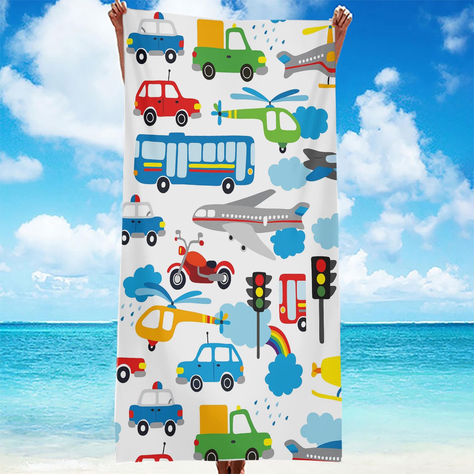 Transportation Vehicles Beach Towel High Absorbency Quick-Dry Soft Lightweight Microfiber Bath Towel with Colorful Airplane W40*H60(CM)
Transportation Vehicles Beach Towel High Absorbency Quick-Dry Soft Lightweight Microfiber Bath Towel with Colorful Airplane W40*H60(CM)