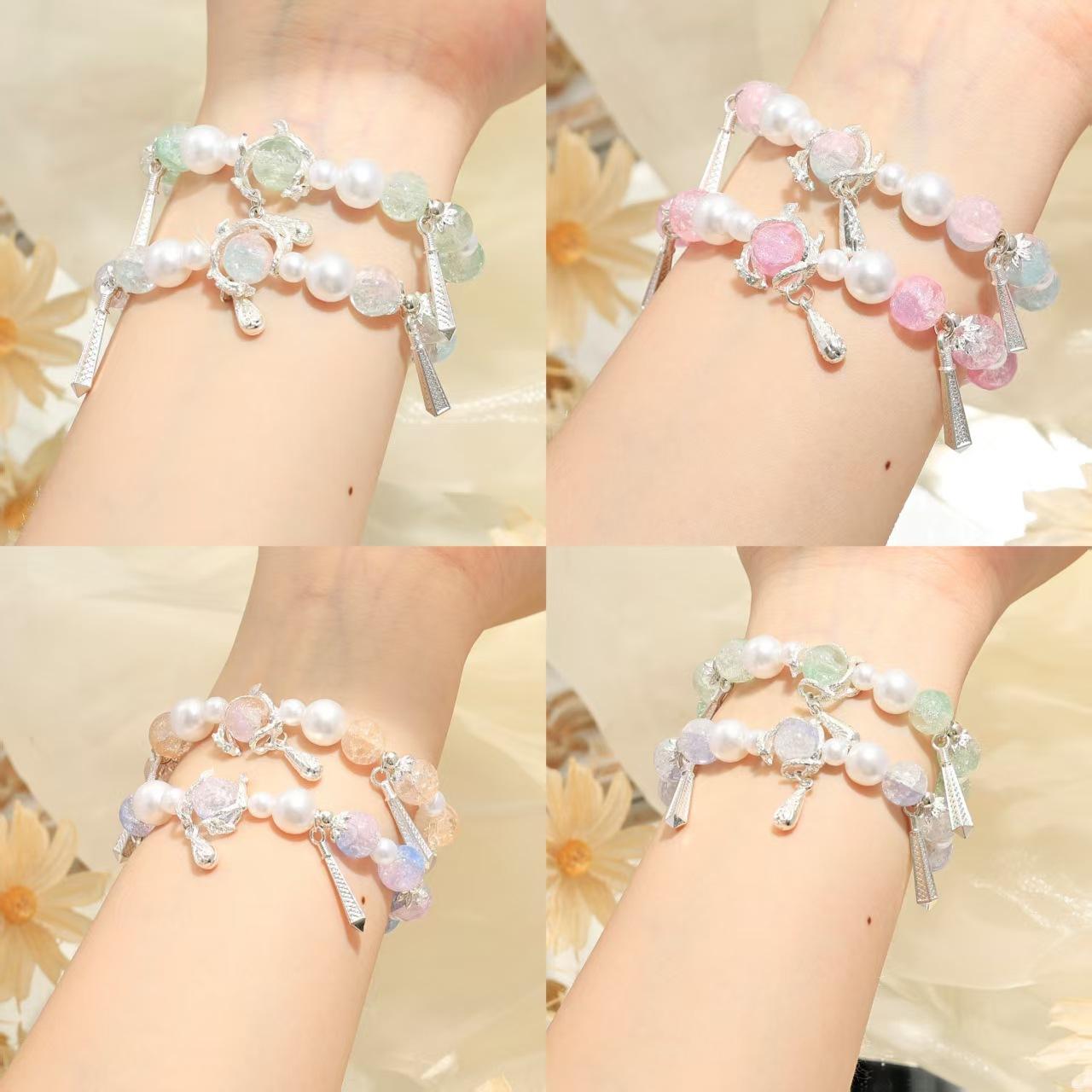 Original Design Pearl Mermaid Tears Super Immortal Starry Sky Beaded Bracelet Female Niche Sweet Mori Girlfriend Versatile Bracelet
Original Design Pearl Mermaid Tears Super Immortal Starry Sky Beaded Bracelet Female Niche Sweet Mori Girlfriend Versatile Bracelet