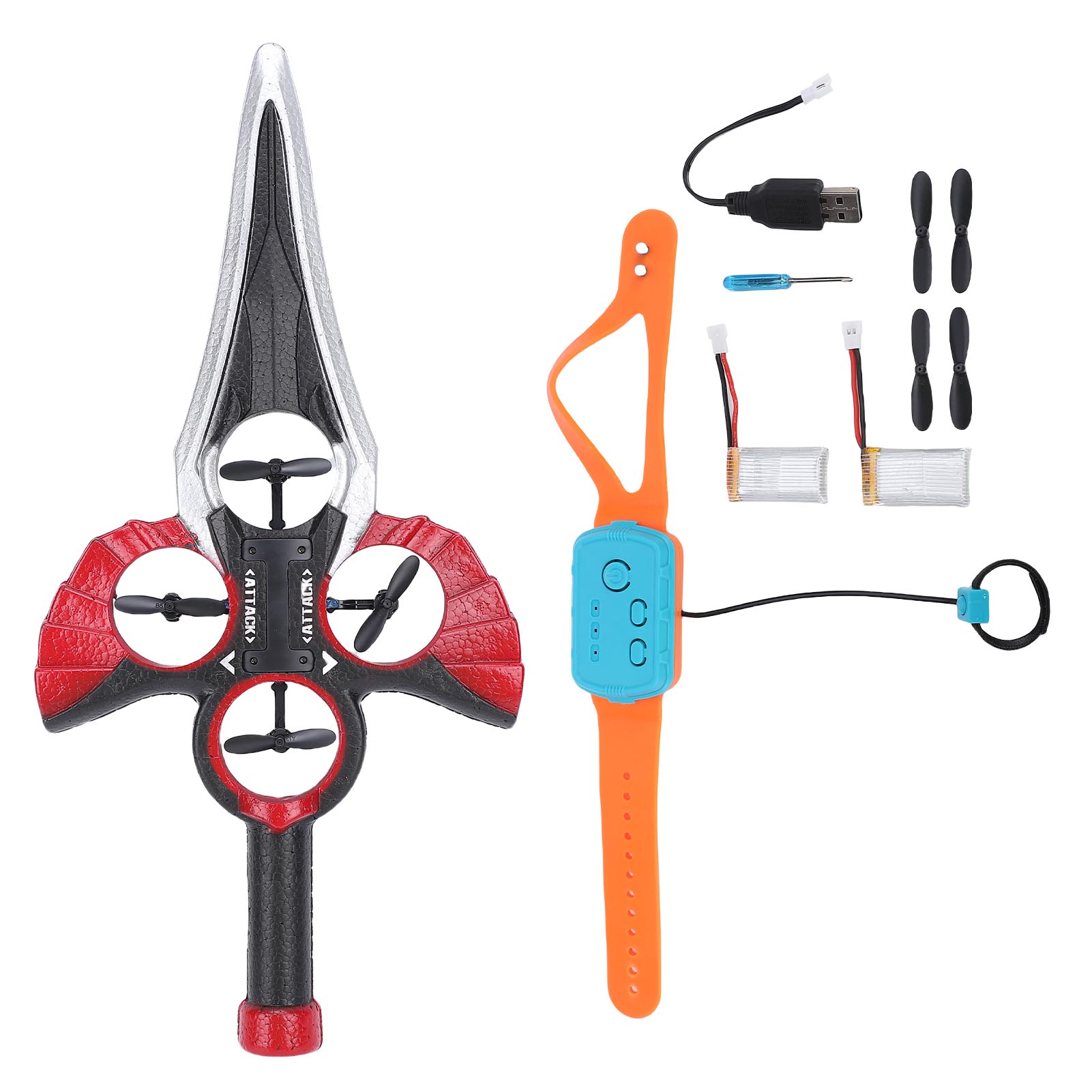 Літаючий Меч з Дистанційним Керуванням, Сенсор Жестів, Точна Реакція, Легкий Пінопластовий Літак на Пульті Керування зі Світлодіодним Світлом Red
Літаючий Меч з Дистанційним Керуванням, Сенсор Жестів, Точна Реакція, Легкий Пінопластовий Літак на Пульті Керування зі Світлодіодним Світлом Red