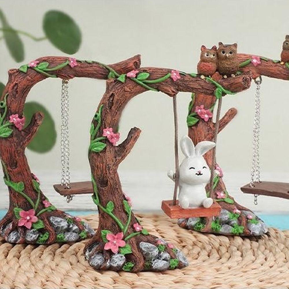 Cute Mini Swing Figurine Resin Crafts Owl Stump Ornament Durable Garden Owl Swing Statue Home Swing
Cute Mini Swing Figurine Resin Crafts Owl Stump Ornament Durable Garden Owl Swing Statue Home Swing