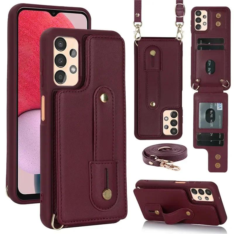 Lanyard Leather Wallet Phone Case for Samsung Galaxy S26 S25 Edge S24 Ultra S23 Plus S22 A17 A56 A36 A26 A16 A55 A15 A54 Cover Samsung S22 Plus
Lanyard Leather Wallet Phone Case for Samsung Galaxy S26 S25 Edge S24 Ultra S23 Plus S22 A17 A56 A36 A26 A16 A55 A15 A54 Cover Samsung S22 Plus