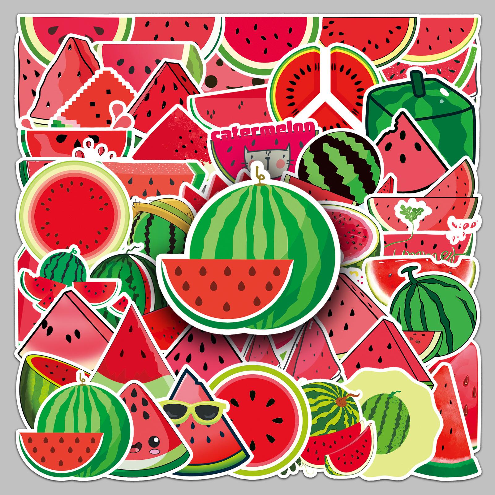 50 Waterproof Watermelon Fruit Stickers for Suitcases, Scooters, Computers, Tablets, and Water Cups
50 Waterproof Watermelon Fruit Stickers for Suitcases, Scooters, Computers, Tablets, and Water Cups