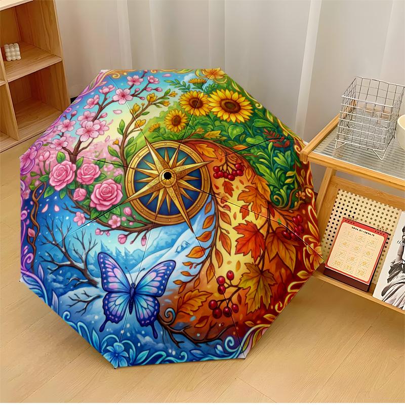 Fantasy Sea Turtle with Butterflies Printed umbrella windproof folding umbrella portable sun and rain umbrella suitable for gifting
Fantasy Sea Turtle with Butterflies Printed umbrella windproof folding umbrella portable sun and rain umbrella suitable for gifting