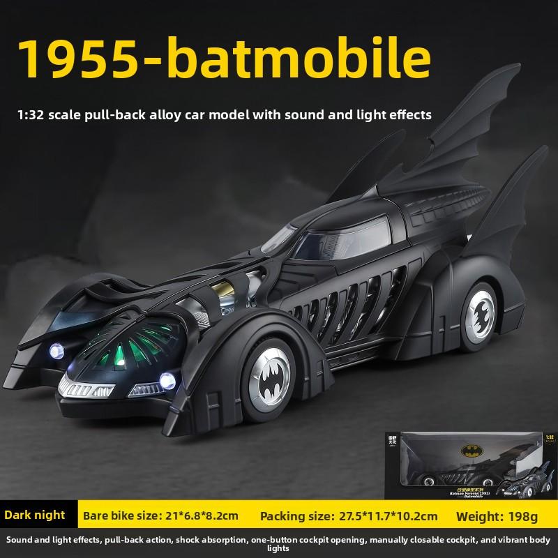 Official Licensed 1:32 Batmobile 1995 Alloy Car Model Pull-Back Sound Light Collectible Diecast Toy Vehicle Miniature Voiture
Official Licensed 1:32 Batmobile 1995 Alloy Car Model Pull-Back Sound Light Collectible Diecast Toy Vehicle Miniature Voiture