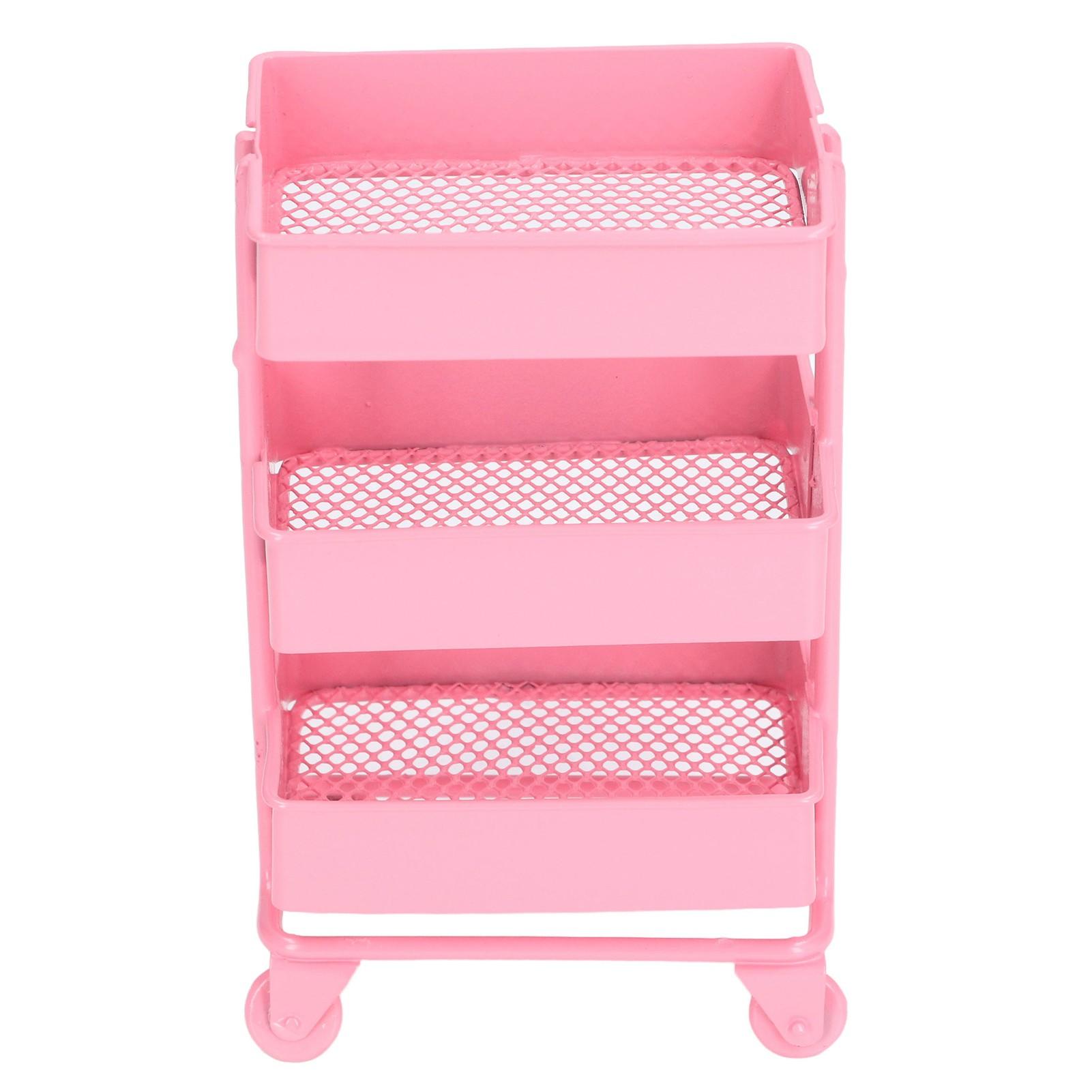 Dollhouse 3 Tier Storage Rack Simulation Movable 1:12 Dollhouse Trolley Rack with WheelsPink розовый
Dollhouse 3 Tier Storage Rack Simulation Movable 1:12 Dollhouse Trolley Rack with WheelsPink розовый
