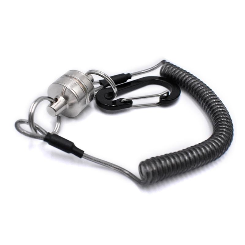 Fly Fishing Magnetic Net Release Holder Keeper with Coiled Lanyard Strong Magnet Carabine Fast Buckle Anti-Drop Rope 1
Fly Fishing Magnetic Net Release Holder Keeper with Coiled Lanyard Strong Magnet Carabine Fast Buckle Anti-Drop Rope 1