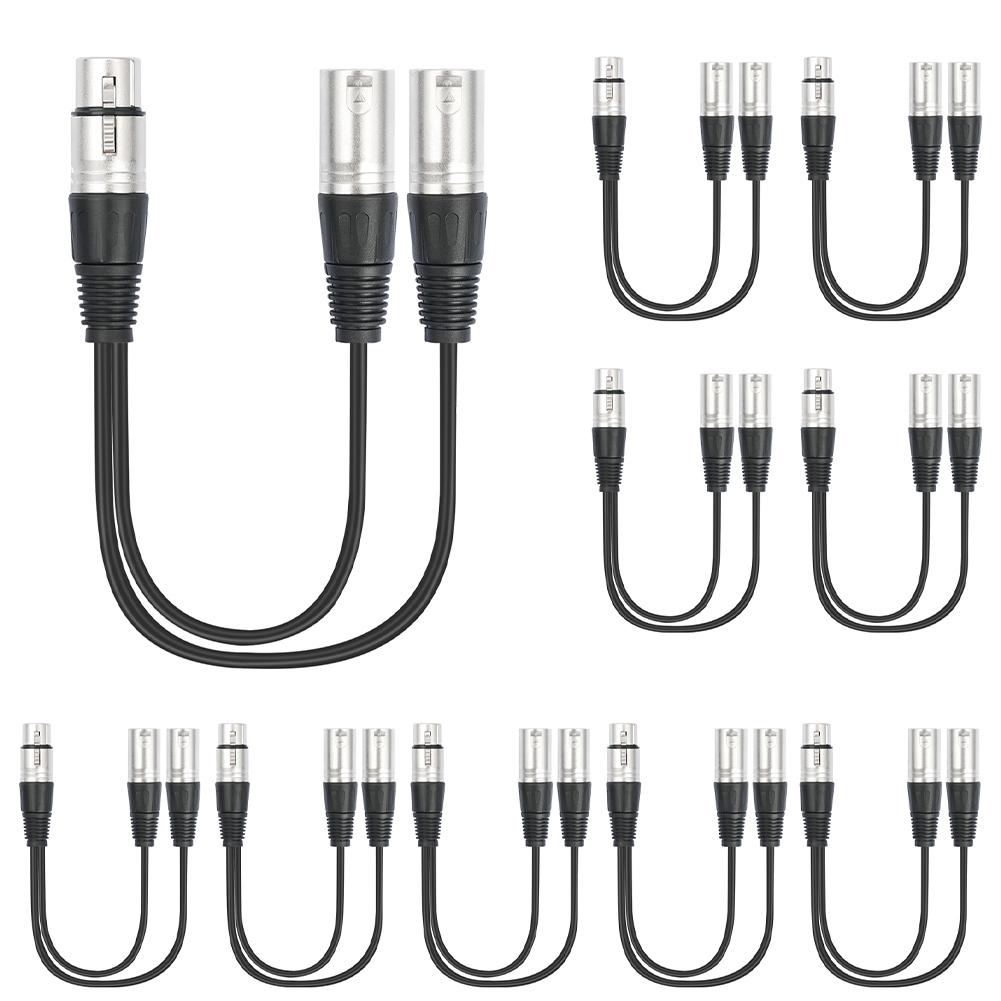 5/10/15 Pcs 1 XLR Female To 2 XLR Male Patch Y Cable 30CM Audio Adaptor XLR Y Splitter Microphone Cable for Mic Mixer Amplifier
5/10/15 Pcs 1 XLR Female To 2 XLR Male Patch Y Cable 30CM Audio Adaptor XLR Y Splitter Microphone Cable for Mic Mixer Amplifier