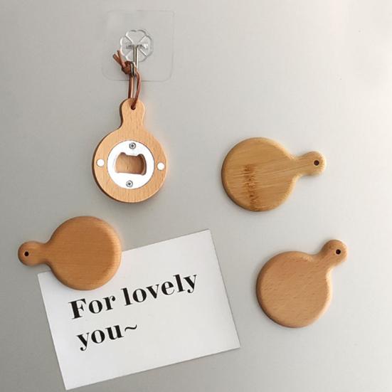 Yousheng Solid Wood Bottle Opener with Handle Round Refrigerator Magnets Ergonomic Grip Beer Opener for Home Commercial Use A
Yousheng Solid Wood Bottle Opener with Handle Round Refrigerator Magnets Ergonomic Grip Beer Opener for Home Commercial Use A