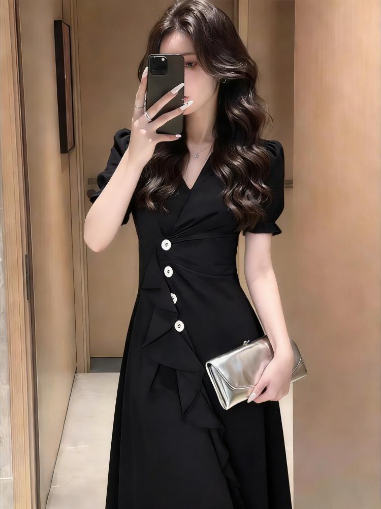 2026 French Fairy-Inspired Chiffon Skirt Dress, Waist-Cinching Irregular Design, Summer Collection. L чорний
2026 French Fairy-Inspired Chiffon Skirt Dress, Waist-Cinching Irregular Design, Summer Collection. L чорний