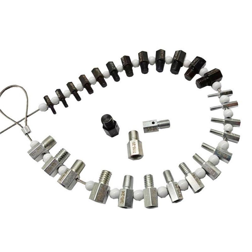 Перевірка різьби дюймового та метричного розмірів 26 шт. Інструменти для вимірювання різьби Ідентифікатор різьби Hexagonal
Перевірка різьби дюймового та метричного розмірів 26 шт. Інструменти для вимірювання різьби Ідентифікатор різьби Hexagonal