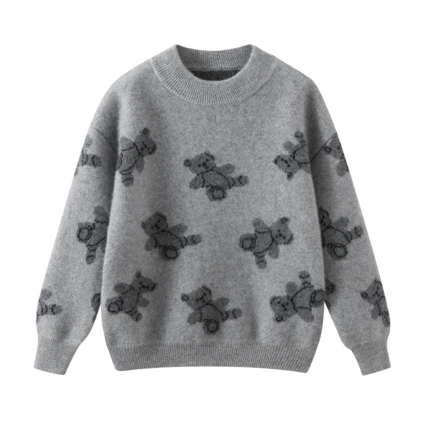 Pure Wool Double-Layered Knitwear for Kids: Sesame Seed Pattern, Little Bear Embroidery, Autumn/Winter Style 150 cm
Pure Wool Double-Layered Knitwear for Kids: Sesame Seed Pattern, Little Bear Embroidery, Autumn/Winter Style 150 cm
