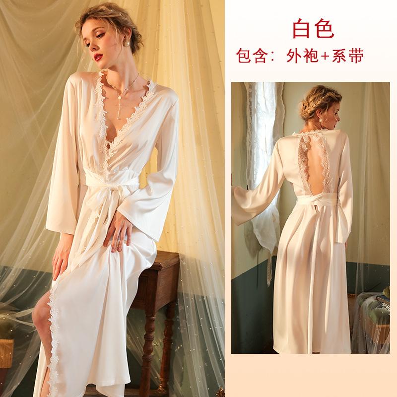 Новая сексуальная ночная рубашка длинный халат сексуальная пижама женская с длинными рукавами спинка женское атласное платье L
Новая сексуальная ночная рубашка длинный халат сексуальная пижама женская с длинными рукавами спинка женское атласное платье L