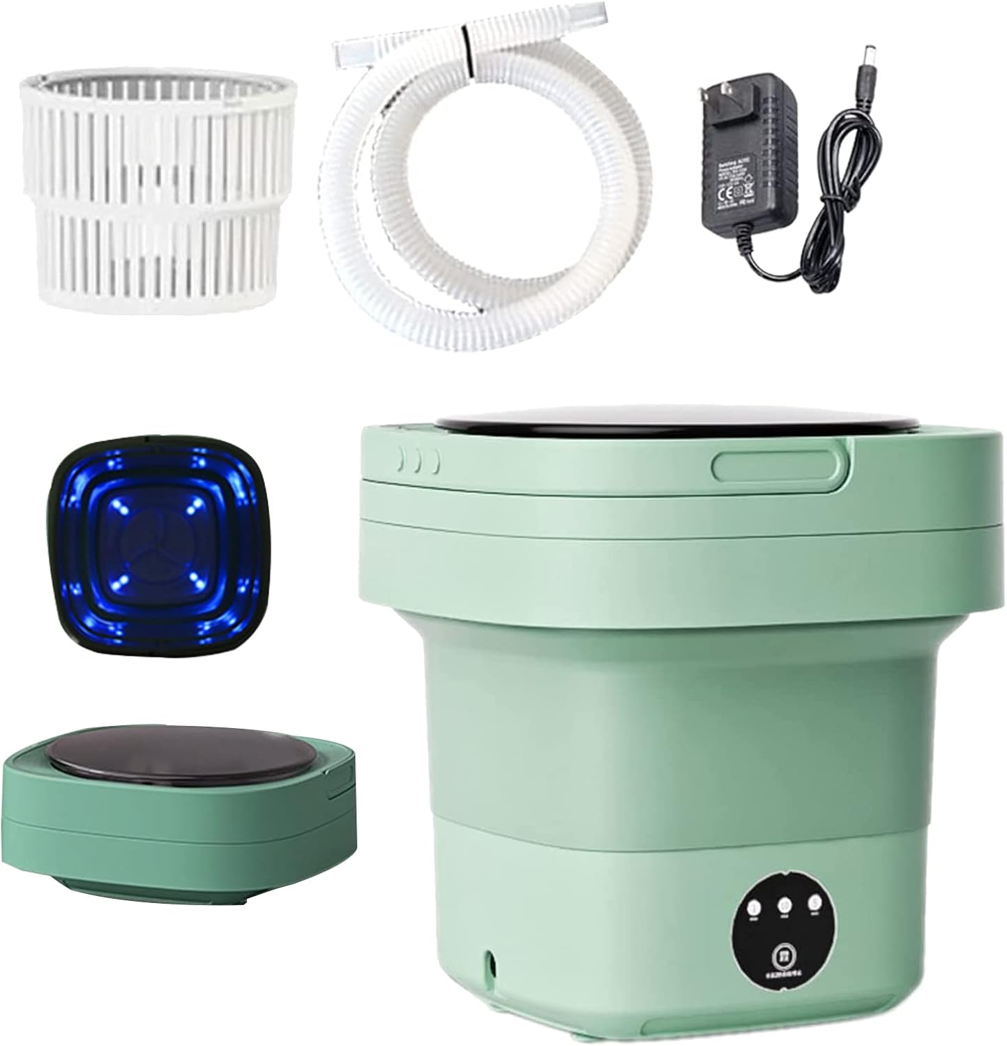 Portable Washing Machine with 3 Intelligent Cleaning Modes, 8L Mini Washer with Foldable Design, Mini Folding Washing for Travel EU зелений
Portable Washing Machine with 3 Intelligent Cleaning Modes, 8L Mini Washer with Foldable Design, Mini Folding Washing for Travel EU зелений