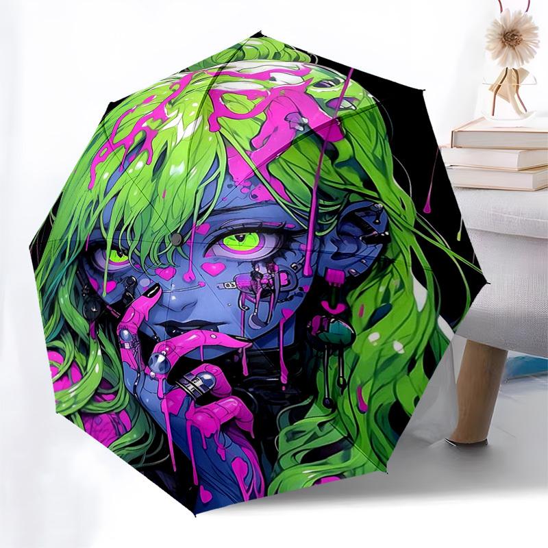 1pc Neon Cyberpunk Automatic Opening/Closing Umbrella with 3-Fold Design, 8-Bone Iron Frame, Perfect for Fans, Travelers, Everyday Use, Festive Gift.L
1pc Neon Cyberpunk Automatic Opening/Closing Umbrella with 3-Fold Design, 8-Bone Iron Frame, Perfect for Fans, Travelers, Everyday Use, Festive Gift.L