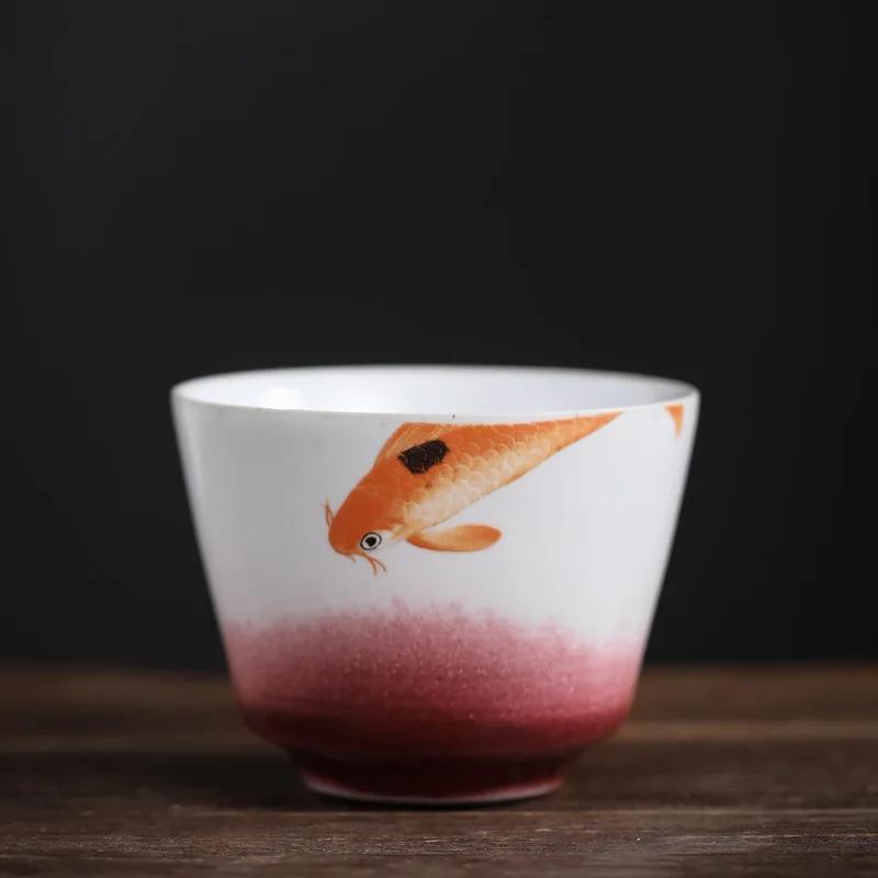 Japanese Style Handmade Kiln Baked Ceramic Cup 4 PCs Set Master Cup Personal Cup Cup Large Size Teacup Gift Box Teacups
Japanese Style Handmade Kiln Baked Ceramic Cup 4 PCs Set Master Cup Personal Cup Cup Large Size Teacup Gift Box Teacups
