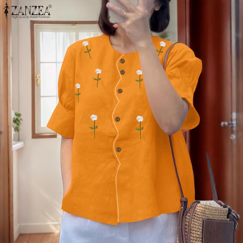 ZANZEA Womens Casual Round Neck Floral Embroidery Half Sleeve Blouse 5XL темно-рожевого кольору
ZANZEA Womens Casual Round Neck Floral Embroidery Half Sleeve Blouse 5XL темно-рожевого кольору