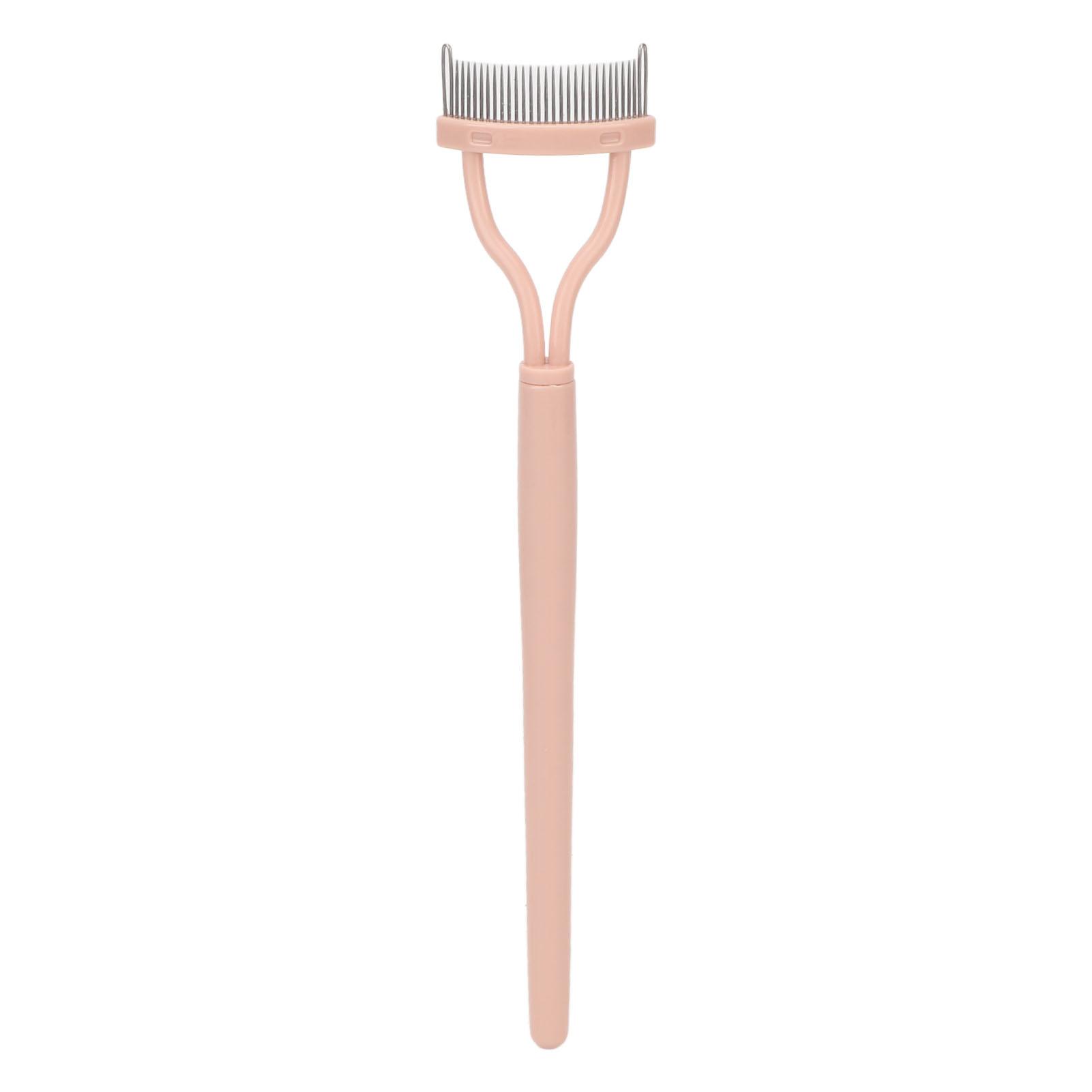 Eyelash Comb Arc Stainless Steel Teeth Eyelash Separator Mascara Applicator Tool with Comb Cover Pink Straight Handle
Eyelash Comb Arc Stainless Steel Teeth Eyelash Separator Mascara Applicator Tool with Comb Cover Pink Straight Handle