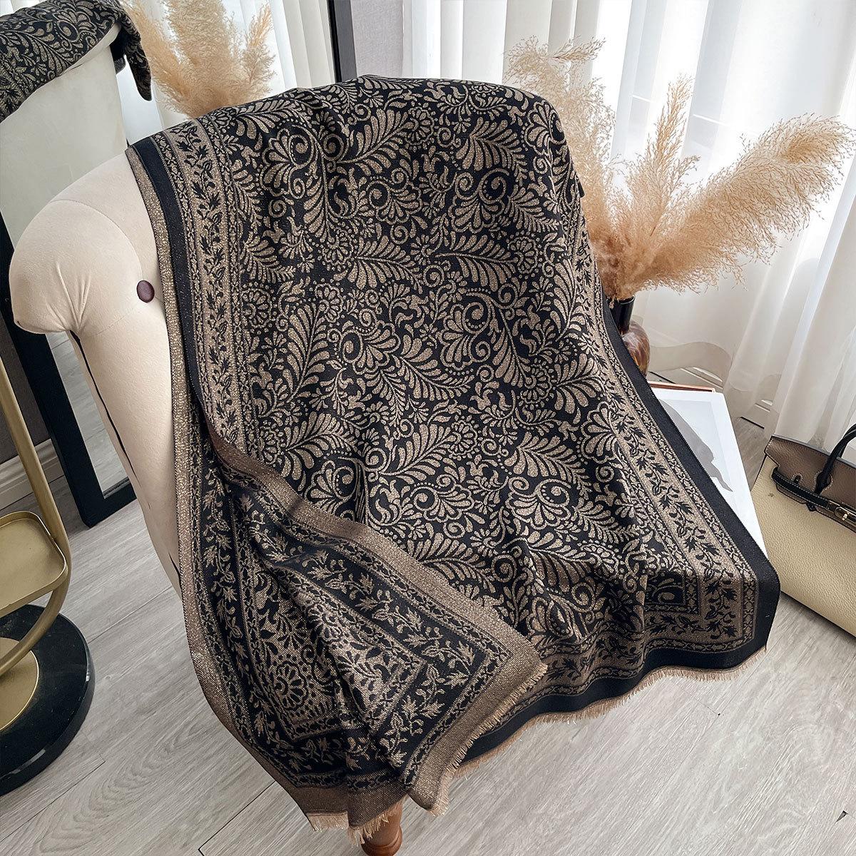 Новый двухсторонний шарф-шаль-накидка для通勤 в теплом модном элегантном простом стиле, имитация кашемира, женский 185*65CM чёрный
Новый двухсторонний шарф-шаль-накидка для通勤 в теплом модном элегантном простом стиле, имитация кашемира, женский 185*65CM чёрный