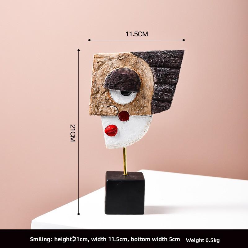 Nordic Style Resin Crafts Abstract Face Art Decor for Living Room Bar Cabinet Wholesale
Nordic Style Resin Crafts Abstract Face Art Decor for Living Room Bar Cabinet Wholesale