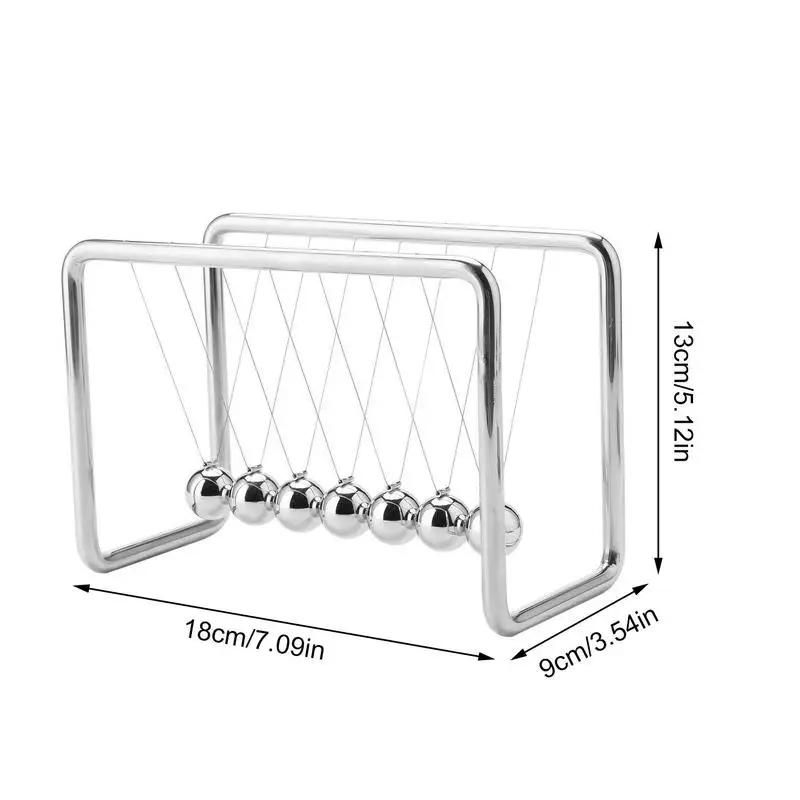 Motion Balance Machine Newtons Cradle Steel Balance Steel Balls Desktop Ornament Physics Science Pendulum Home Decoration 18x9x13CM
Motion Balance Machine Newtons Cradle Steel Balance Steel Balls Desktop Ornament Physics Science Pendulum Home Decoration 18x9x13CM