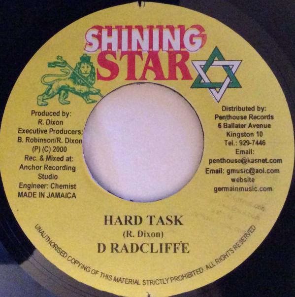 7inch Record RADCLIFFE DOUGIE BRYAN Hard Task NONE Shining Star 2000 Jamaica Reggae Ska Dub Used
7inch Record RADCLIFFE DOUGIE BRYAN Hard Task NONE Shining Star 2000 Jamaica Reggae Ska Dub Used