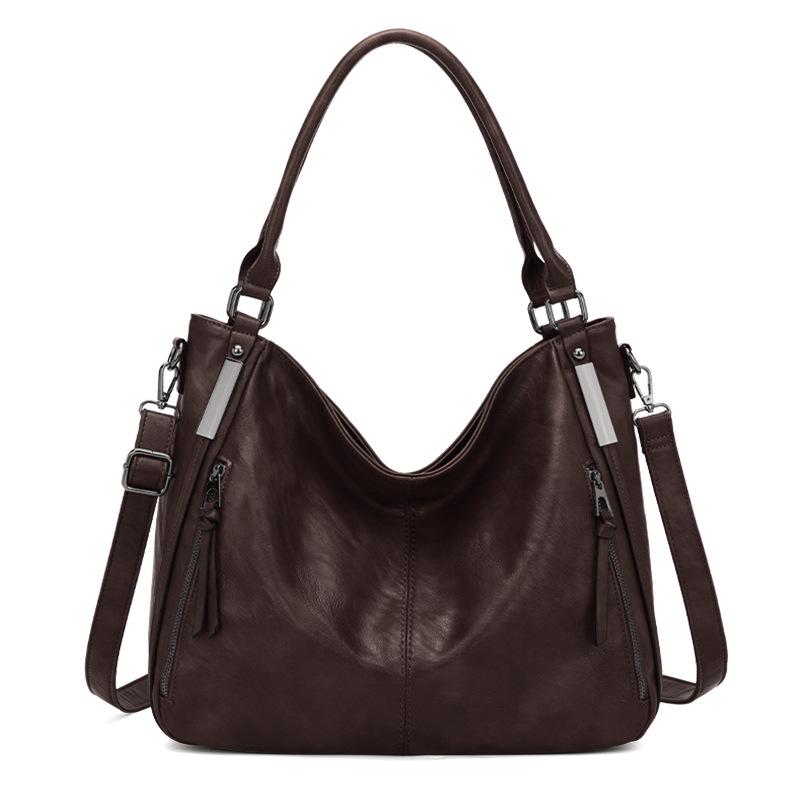 Ladies Bag, Large Capacity Shoulder Bag, European and American Retro Tote Bag, Trendy Diagonal Cross Bag, Handbag темно-коричневого кольору
Ladies Bag, Large Capacity Shoulder Bag, European and American Retro Tote Bag, Trendy Diagonal Cross Bag, Handbag темно-коричневого кольору