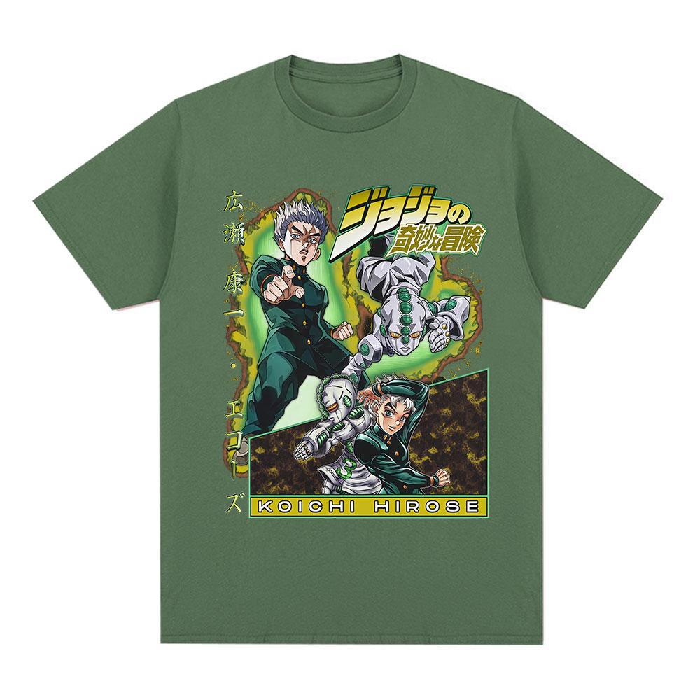 Anime Jojo Bizarre Adventure Hirose Koichi Graphic Print T Shirts Unisex Casual Cotton Short Sleeves Oversized Tshirt Streetwear 4XL
Anime Jojo Bizarre Adventure Hirose Koichi Graphic Print T Shirts Unisex Casual Cotton Short Sleeves Oversized Tshirt Streetwear 4XL