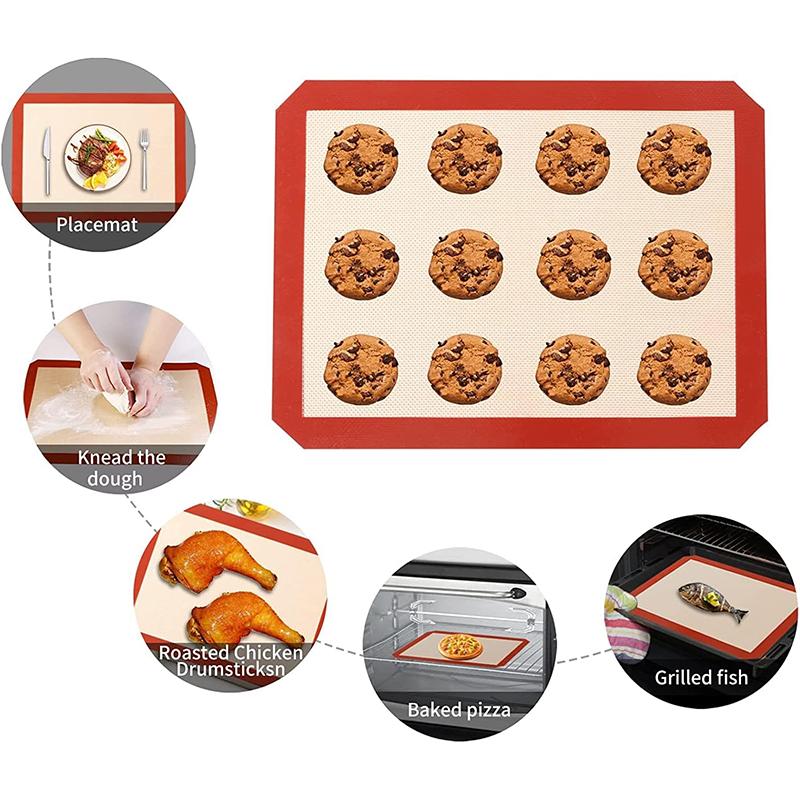 Rolling Dough Mat Non-stick Silicone Baking Mat Cookie Pad Oven Sheet,Cutted Edge/30x20cm (BPA-Free,No FDA Certified) Black
Rolling Dough Mat Non-stick Silicone Baking Mat Cookie Pad Oven Sheet,Cutted Edge/30x20cm (BPA-Free,No FDA Certified) Black