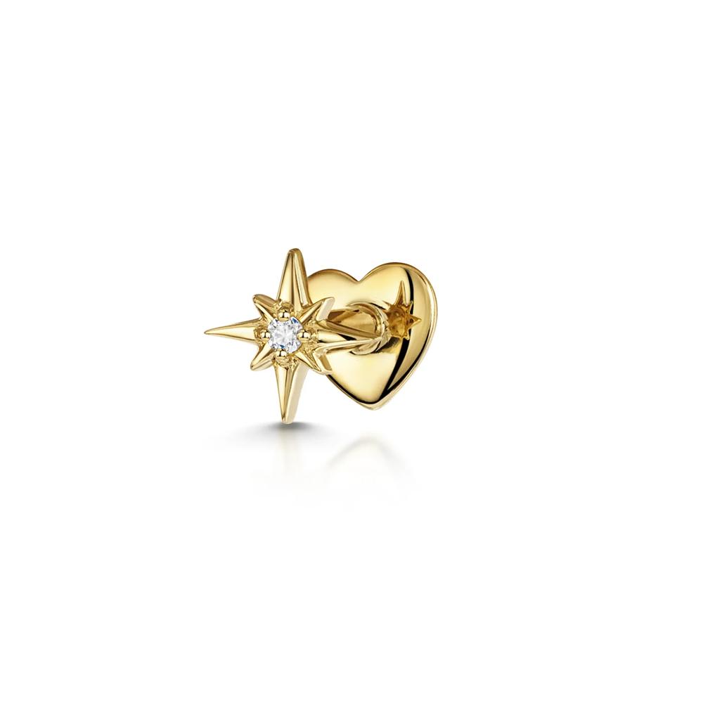 ROXI 925 Silver Zircon Stud Earrings 1PC Eight pointed star Women Gold/Silver Heart Flat back piercing Jewelry Gift 1 piece
ROXI 925 Silver Zircon Stud Earrings 1PC Eight pointed star Women Gold/Silver Heart Flat back piercing Jewelry Gift 1 piece