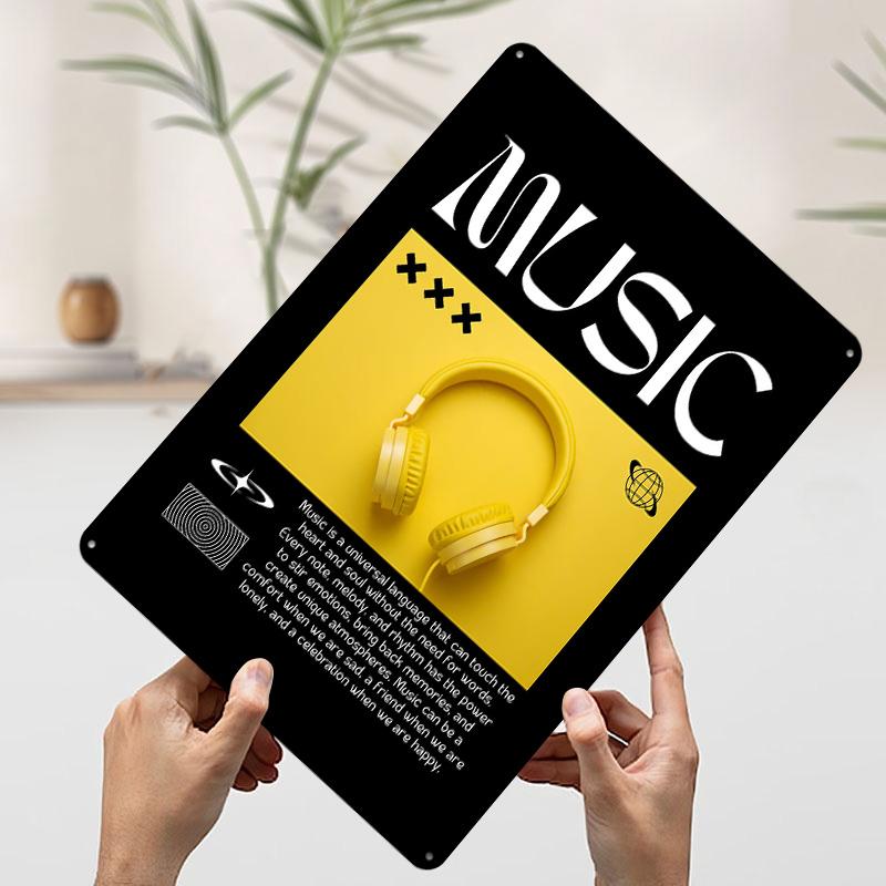 Music Headphones Metal Poster Customized Wall Art Retro Vintage Tinplate Signs for Desk Decor Mancave Decoration Room Coffee Bar 7.9x11.8In(20x30cm)
Music Headphones Metal Poster Customized Wall Art Retro Vintage Tinplate Signs for Desk Decor Mancave Decoration Room Coffee Bar 7.9x11.8In(20x30cm)